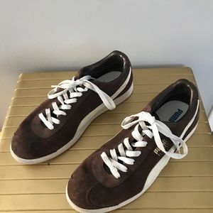 Brown Puma sneakers
